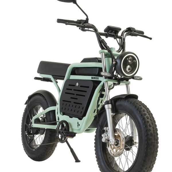 3000W Elektrikli Bisiklet | 60V 30Ah LiFePO4 Batarya, Disk Fren, Pedal Destekli Fatbike