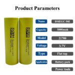 DMEGC INR 21700 50E 3C 5000 mAh