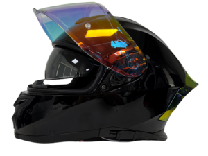 Rivox R1 Gloss Black – Iridium Vizörlü Full Face Kask - Görsel 2