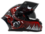 Rivox R1 Graphic Red Black Venom – Full Face Motosiklet Kaskı - Görsel 2