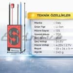 Daly 13S 20A Kontaklı BMS Lityum iyon